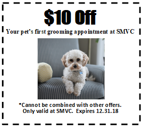New client grooming coupon $10 off