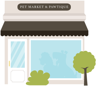 pet market and boutique store by Bath & Biscuits