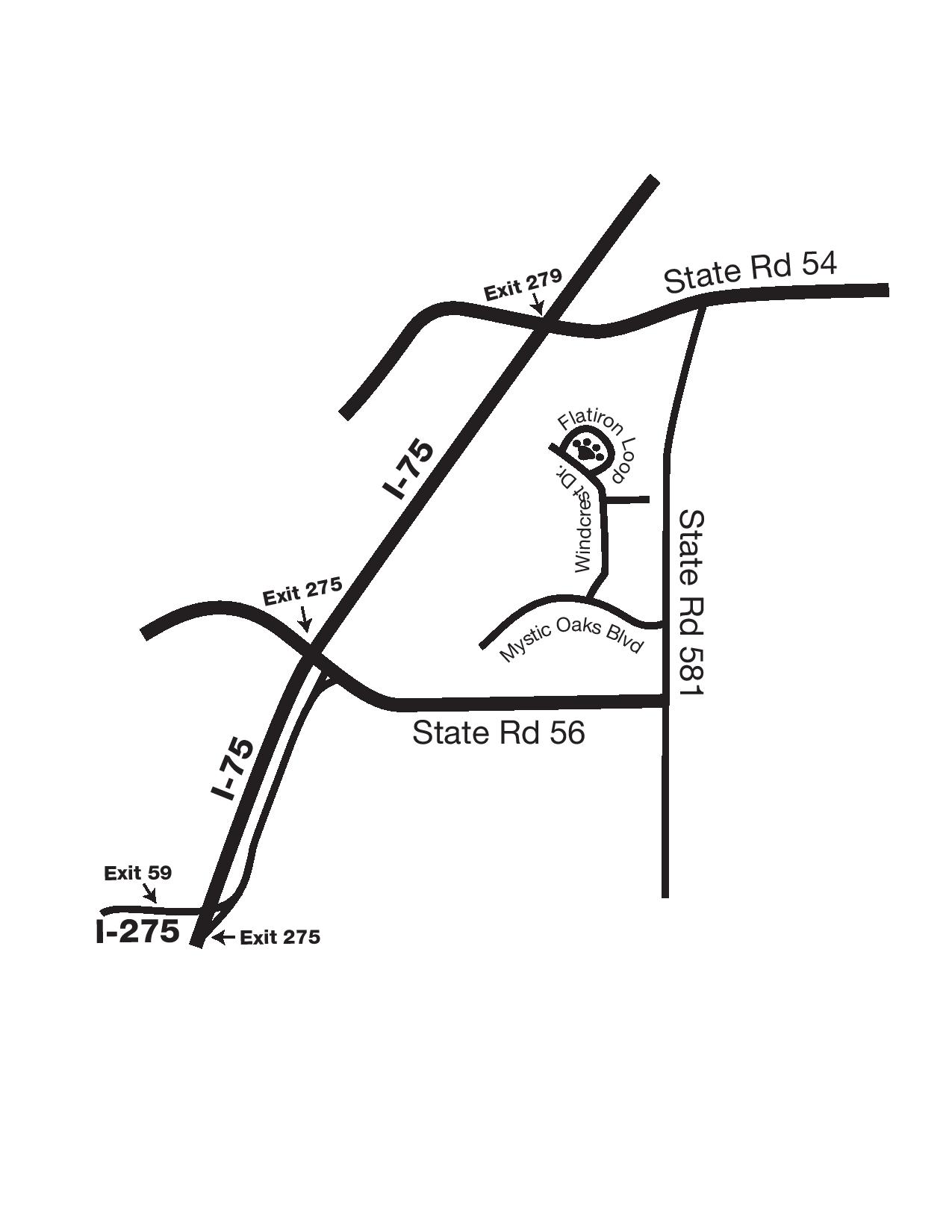 Pet-Dentist-Map-Wesley-Chapel